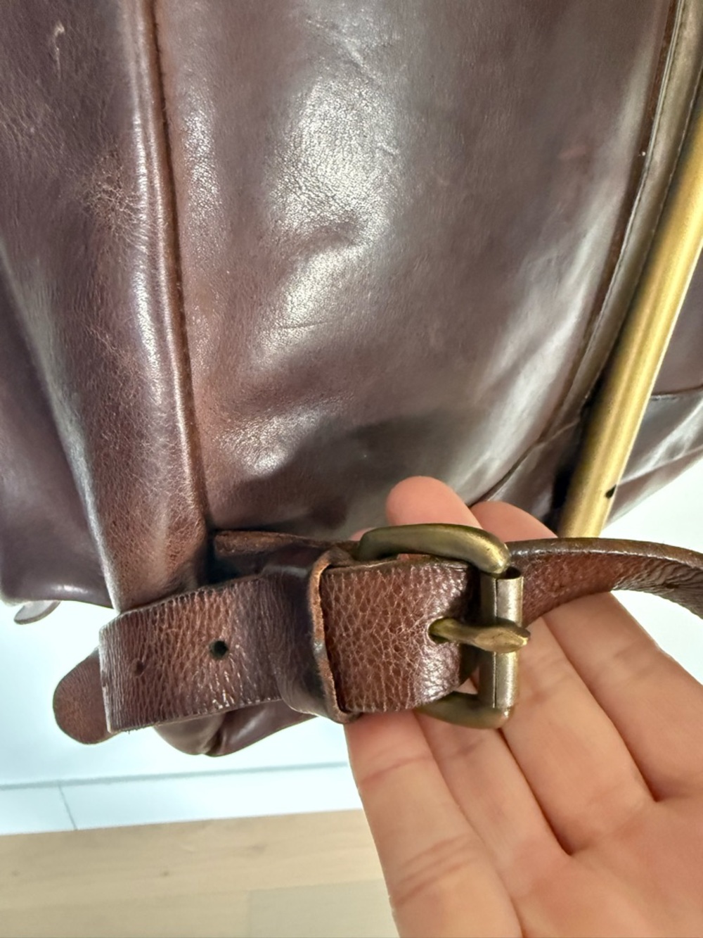 Double RL RRL & Co. Original Riley Rucksack Heritage Leather Backpack - Picture 5 of 13